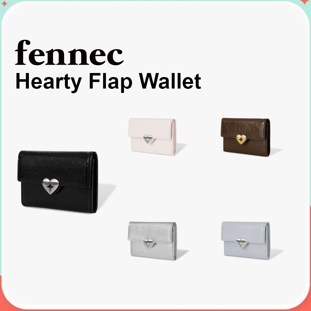 Fennec Hearty Flap Wallet (Black, Blossom, Mocha Brown, Silver, Misty Lavender)