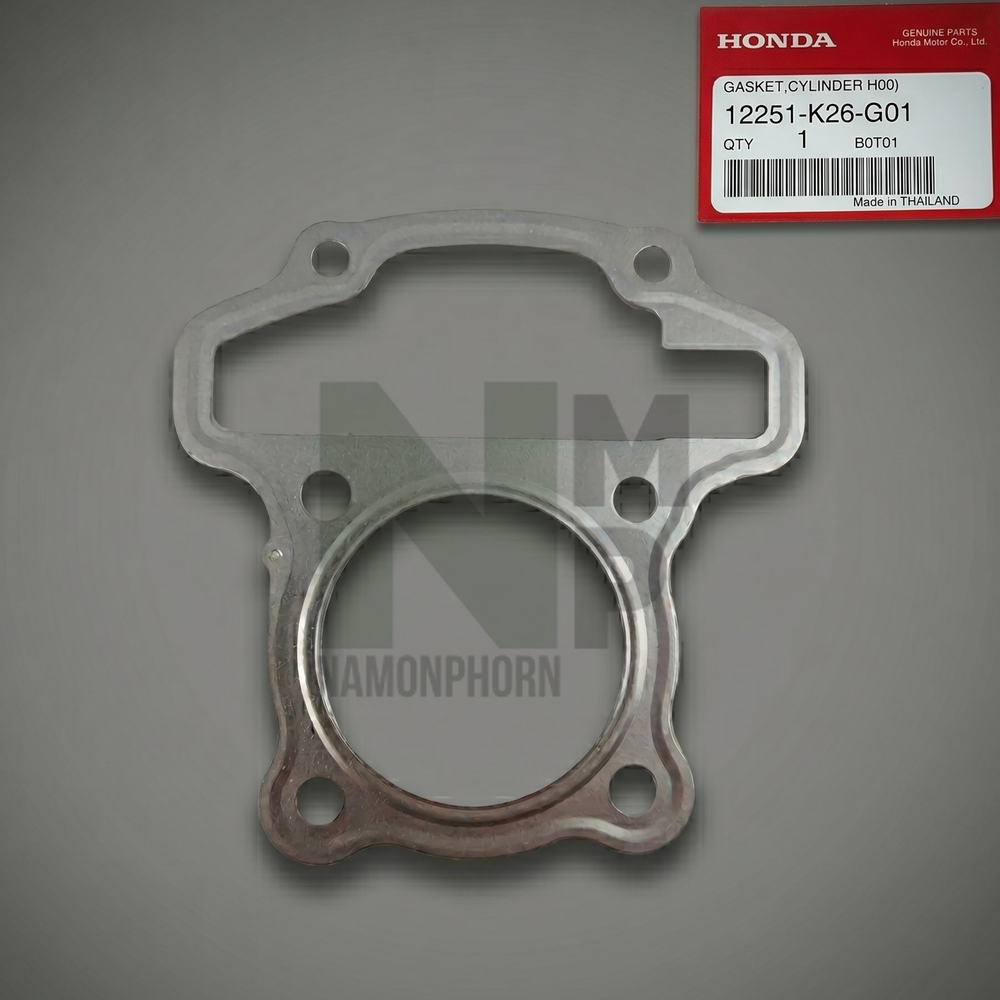 ปะเก็นฝาสูบ GROM 125 STD/0.25/0.50 แท้ HONDA CYLINDER GASKET  UK