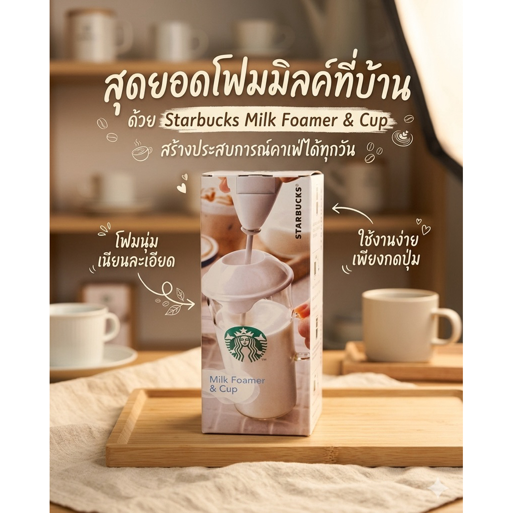 ‼️ร้านนี้ถูกที่สุด‼️ของแท้จากญี่ปุ่น 𝗦𝘁𝗮𝗿𝗯𝘂𝗰𝗸𝘀 𝗠𝗶𝗹𝗸 𝗙𝗼𝗮𝗺𝗲𝗿 𝗖𝘂𝗽 𝗠𝗶𝗹𝗸 350 ml. เครื่องตีฟองนม