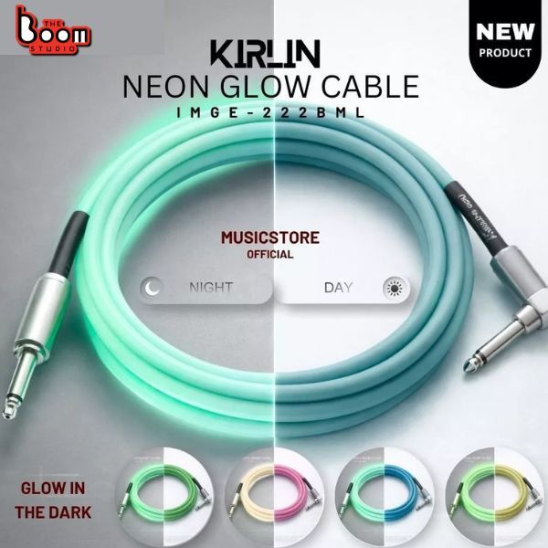 สายแจ็คกีตาร์/เบสรุ่นใหม่เรืองแสง Kirlin IMGE-222BM Ver.2 เสียงมาเต็ม ทนทานวัสดุแข็ง THE BOOM STUDIO