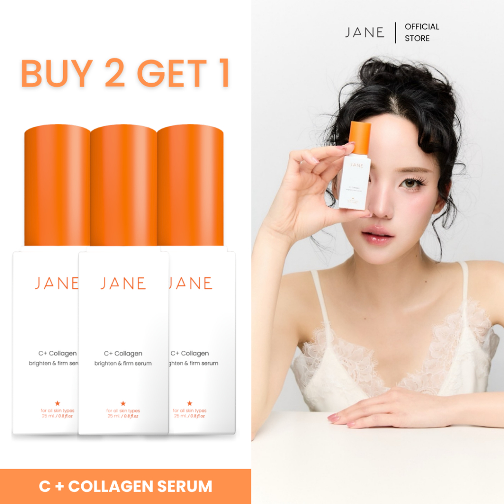 [เซ็ท 2 แถม 1 ] Jane Beauty Serum Collagen C+ เจนบิวตี้เซรั่ม คอลลาเจนซีพลัส