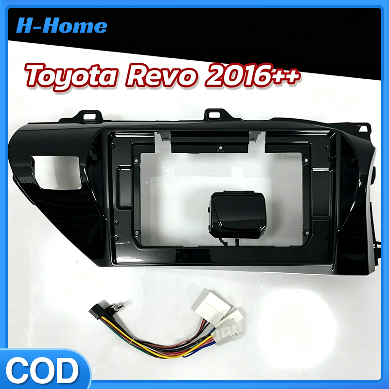 หน้ากากจอรถยนต์ 10" สำหรับ TOYOTA REVO ทุกปี 2016-2024 ปลั๊กตรง