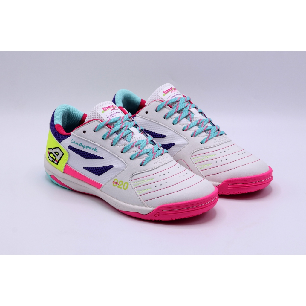 Breaker รุ่น Breaker CANDY PACK Sweetest Victory (CM020) รองเท้าฟุตซอลเบรกเกอร์ สี White  Lemon ไซซ์ 36 - 44