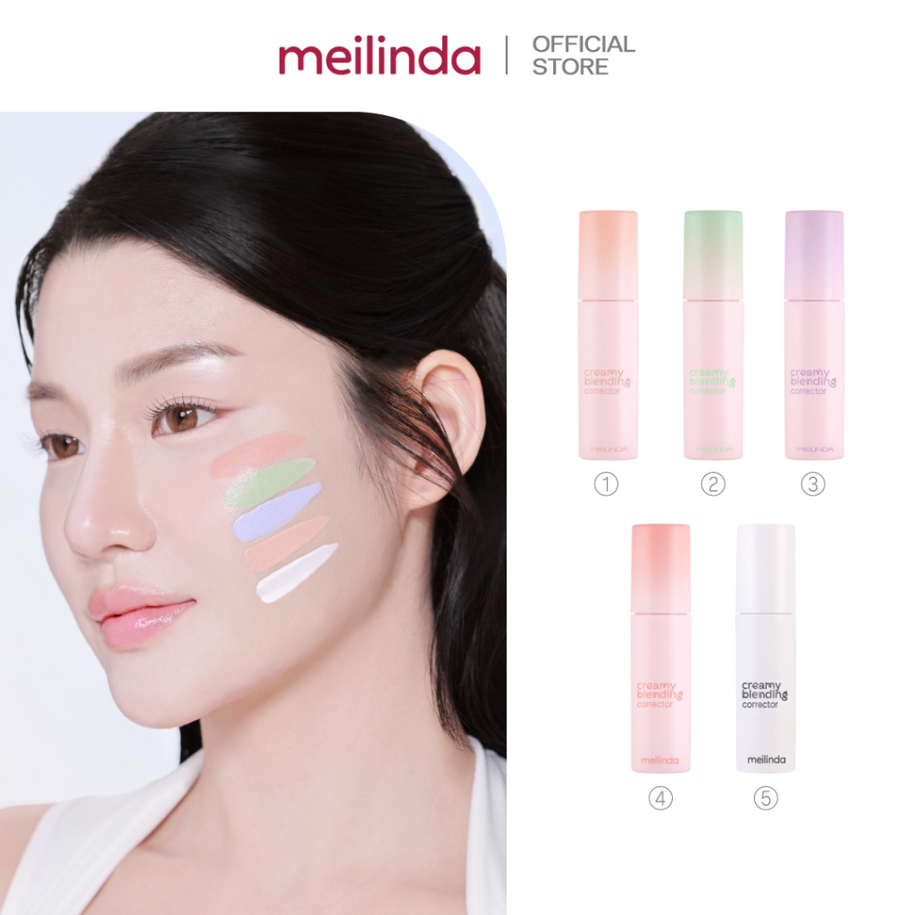 MEILINDA Creamy Blending Corrector คอร์เรคเตอร์บำรุง เนื้อเนียนนุ่ม ติดทน ปกปิดเนียน ฟินิชผิวเป็นธรรมชาติ(MC8019)