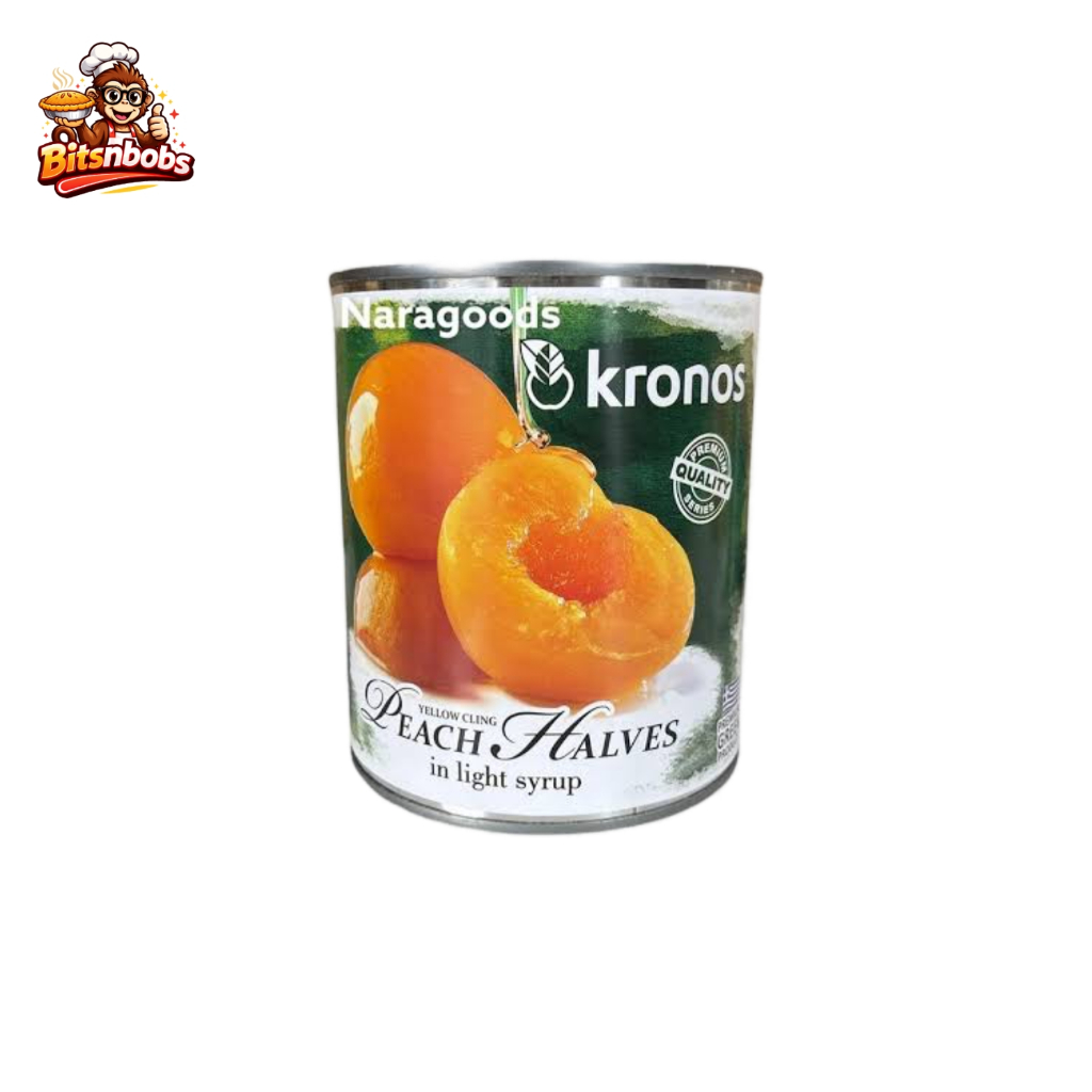 🍑Kronos Peach Halves in Syrup 3060g (catering size)🍑