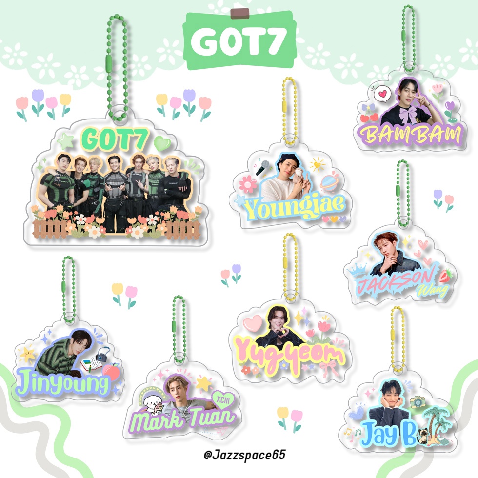 พวงกุญแจ GOT7 พวงกุญแจอะคริลิคหนา 3-4 mm.[พร้อมส่ง]