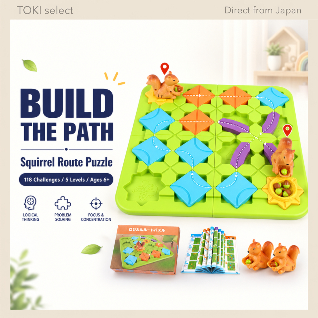 Yangtomo Squirrel Route Puzzle Board Game Brain Teaser STEM Toy Kids Gift