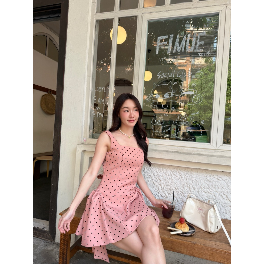PICHABRAND : NEW STARRY DOTS MINIDRESS ชุดเดรส เดรสสั้น รูปที่ 4