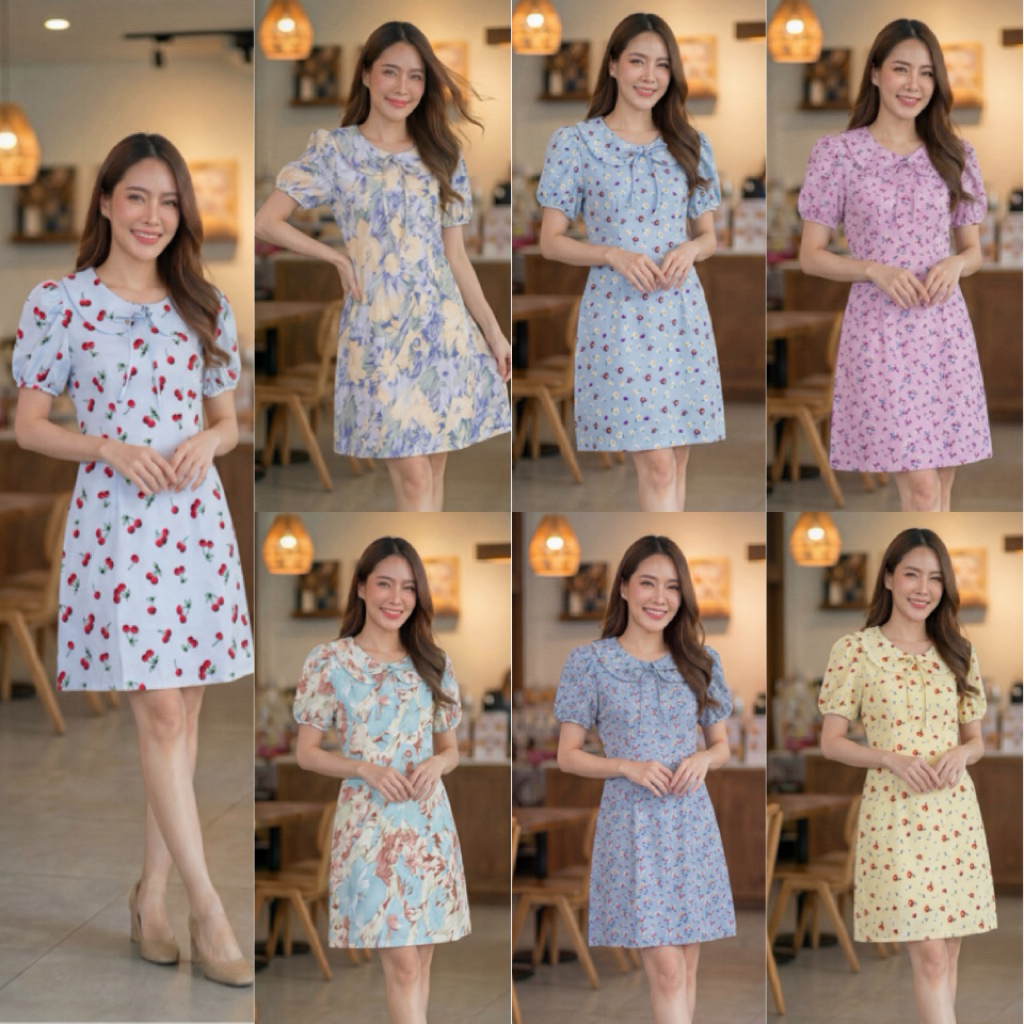 Dress By Papid เดรสทำงาน เดรสแฟชั่น รหัส646