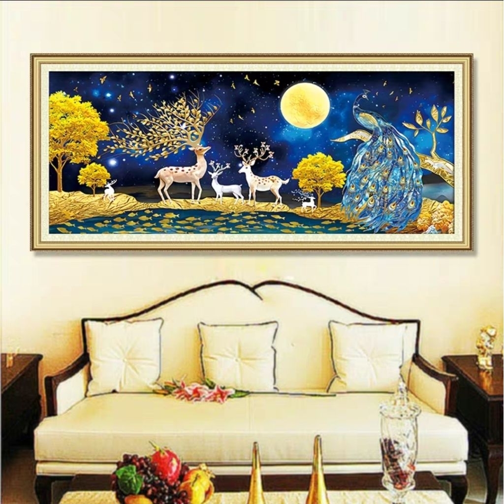 ชุดปักครอสติชเส้นด้าย 11CT Cross stitch (ปัก3 เส้น) ครอสติชผ้าพิมพ์ลาย งานฝีมือ DIY งานเย็บ...