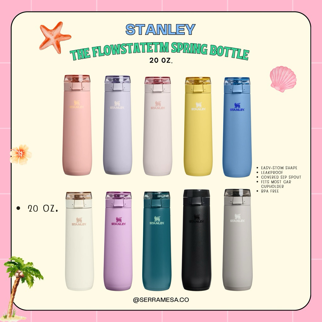 พร้อมส่งในไทย Stanley รุ่นใหม่! Flowstate spring bottle ของแท้100% น่ารักมาก