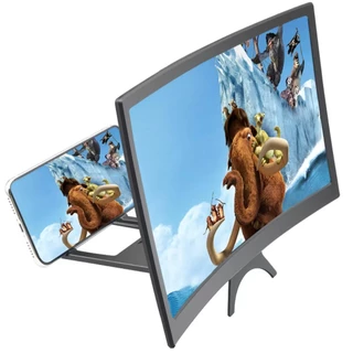 จอขยายหน้าจอโทรศัพท์มือถือ 12 นิ้ว 3D HD แว่นขยายจอภาพมือถือ ถนอมสายตา วัสดุทนทาน รุ่น L6