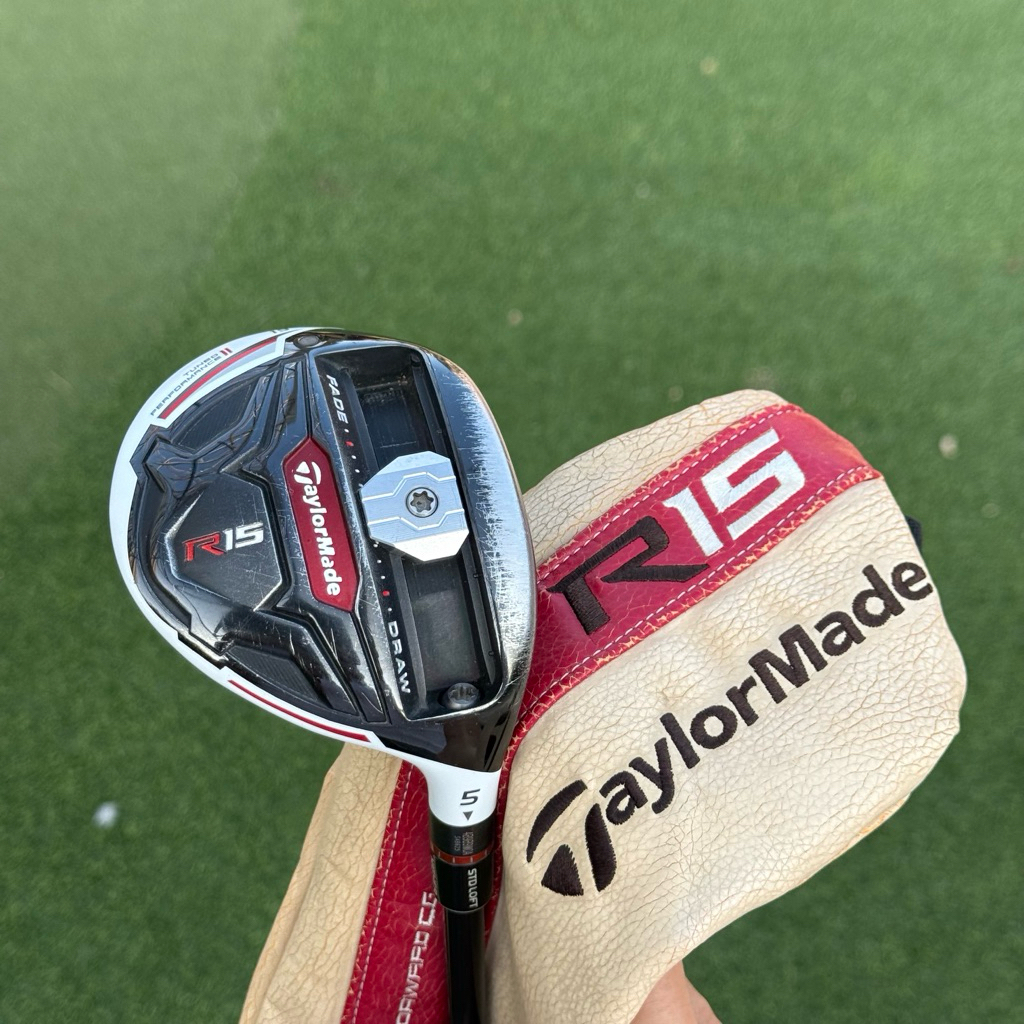 Fairway5 Taylormade R15 loft 15 Flex R พร้อมโคเวอร์ ไม้กอล์ฟมือสอง GolfMaster