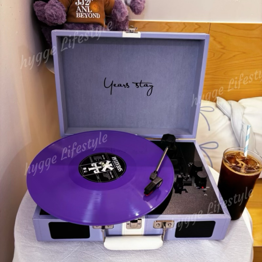【⚡ส่งของจากไทย】 Vinyl เครื่องเล่นแผ่นเสียง turntable Portable  gramophone Bluetooth speaker รูปที่ 2