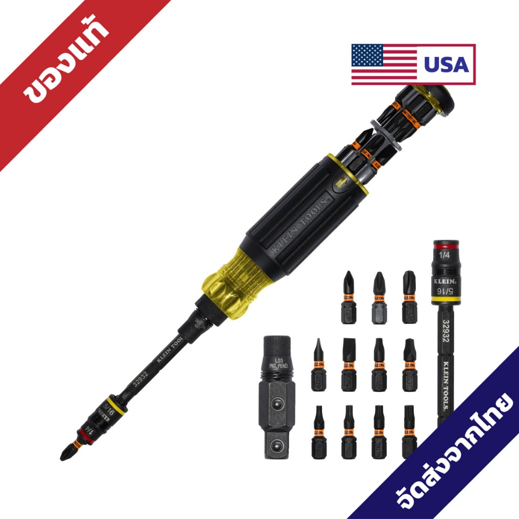 KNECT 16-in-1 Impact Rated Hybrid Screwdriver&Nut Driver - 32516HD - Klein Tools