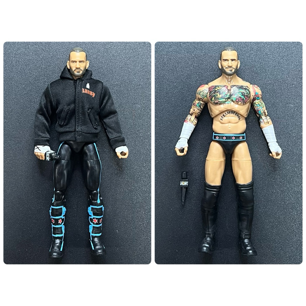 โมเดลมวยปล้ำ CM Punk สูง 6-7 นิ้ว รุ่น AEW Chase 1 Of 5000 (พร้อมส่งในไทย 🇹🇭)