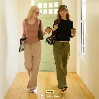 Toogtons ทุกตอนส์ กางเกงขายาว ขาม้า รุ่น Over Soft Long pants Signature กางเกงขายาวผู้หญิง ใส่สบาย