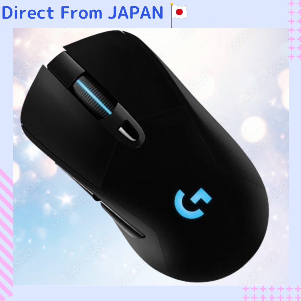 Logicool G703h LIGHTSPEED Wireless Gaming Mice HERO 25K FF XIV Recommended Black