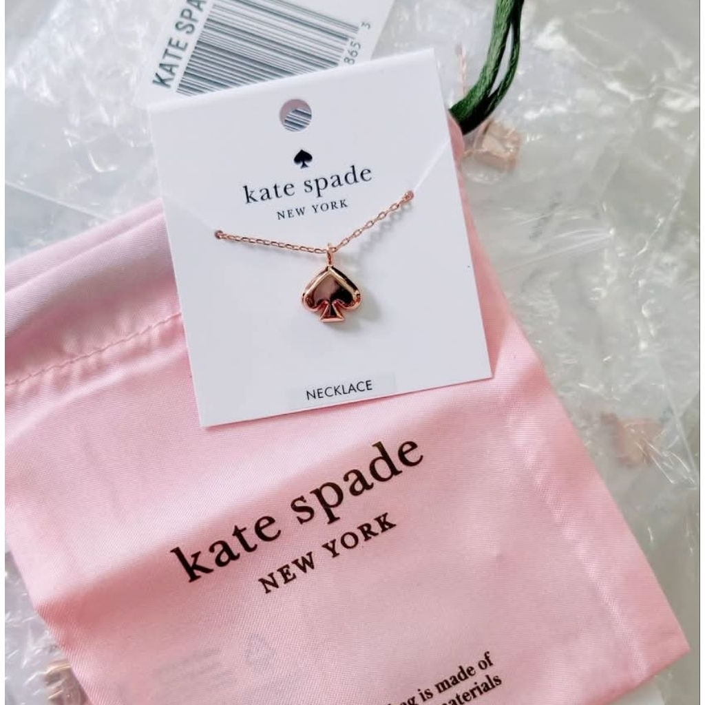 Kate Spade Necklace rosegold spade (new)