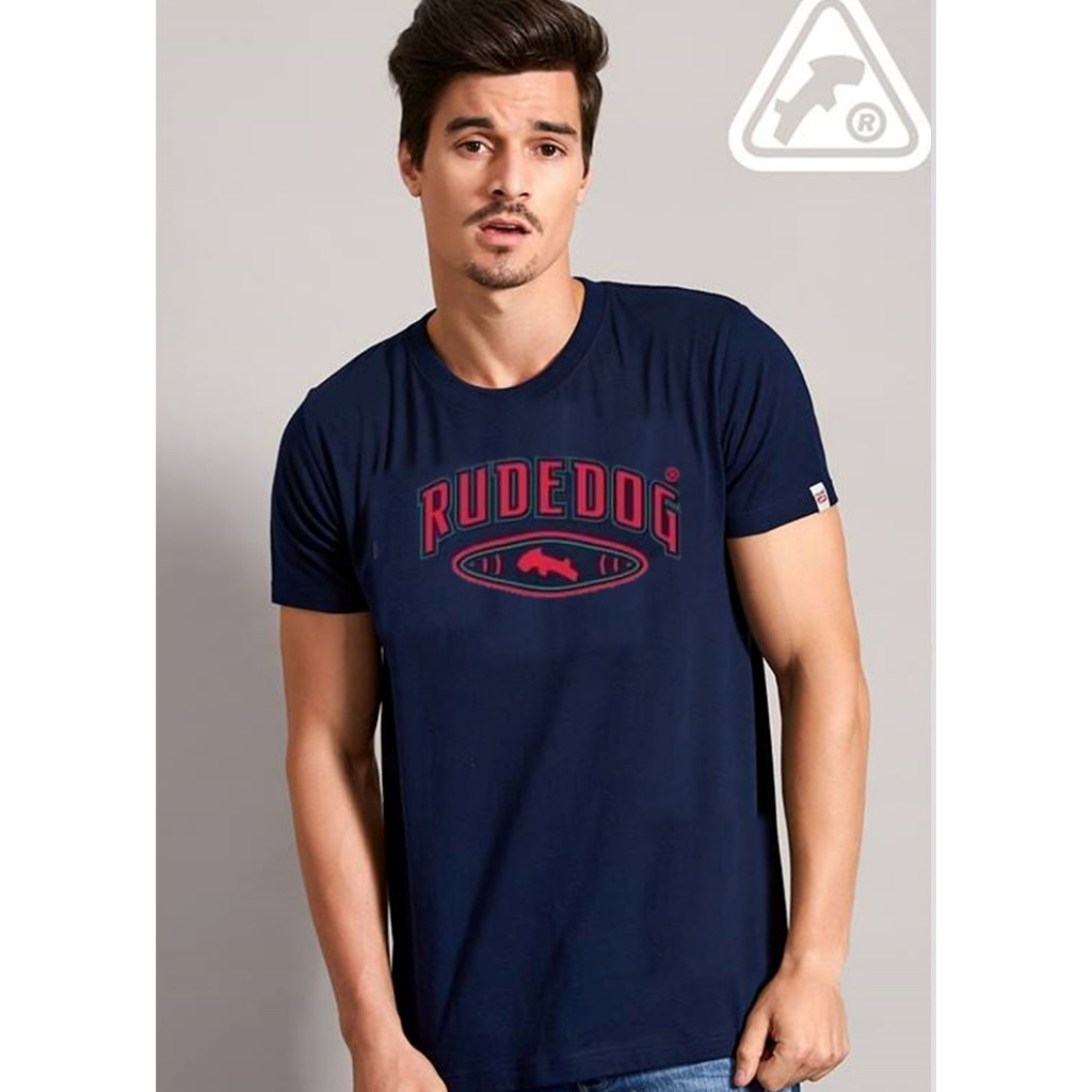 Rudedog เสื้อคอกลม ชาย หญิง สีกรม รุ่น  Hi School (ราคาต่อตัว)