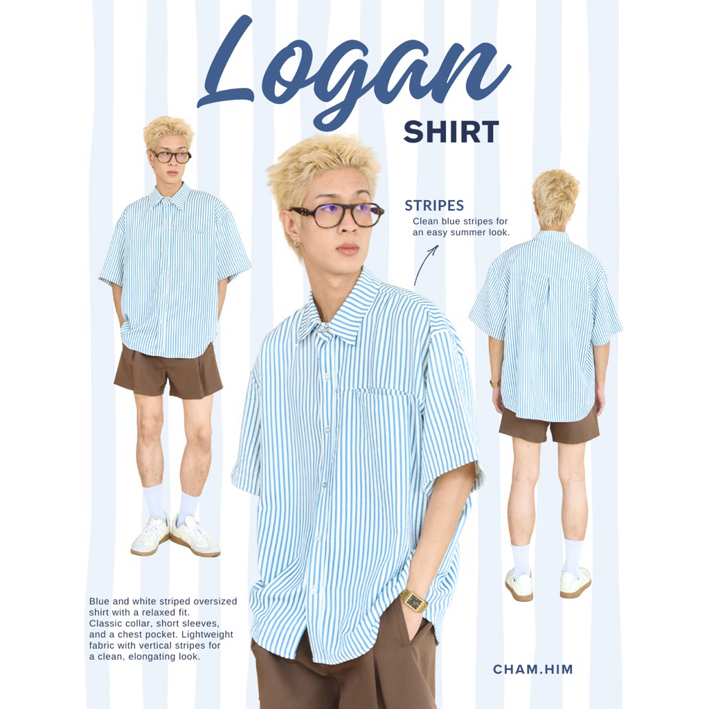 Cham.him Logan Shirt (โลเเกน)🥥