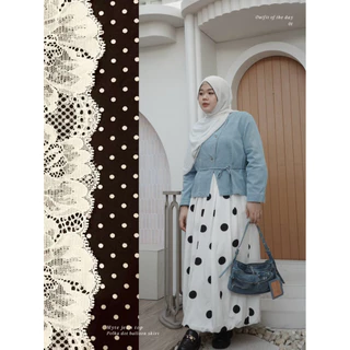 (B38) Heartmade-Polka dot balloon skirt(สินค้าพร้อมส่ง)🏞️💙👀