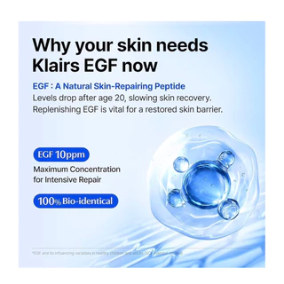 Klairs EGF Blue Youth Activating Drop ฟื้นฟูผิว ปลอบประโลมเร่งด่วน เติมน้ำอิ่มฟู ผิวแข็งแรง 50 mlของใกล้หมดอีกแล้วจ้า