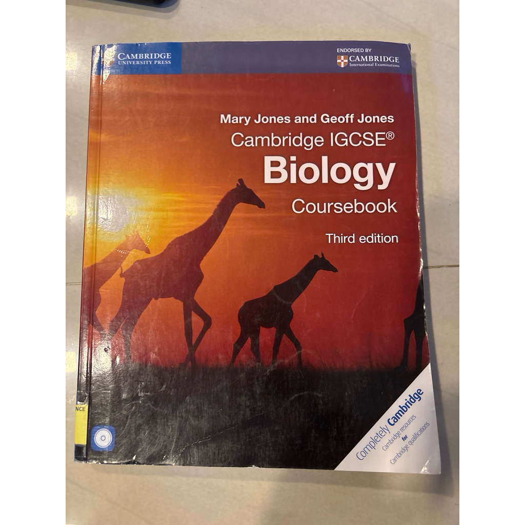 Cambridge IGCSE biology Coursebook 3rd Edition by Mary Jones and Geoff Jones TEXTBOOK CAMBRIDGE หนัง