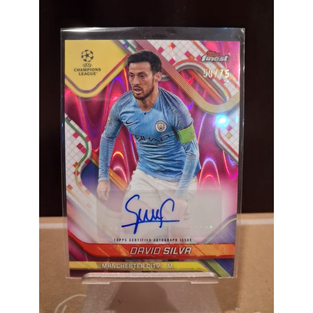 2024/25 TOPPS FINEST UEFA CLUB COMPETITIONS : DAVID SILVA / MANCHESTER CITY [59/75]