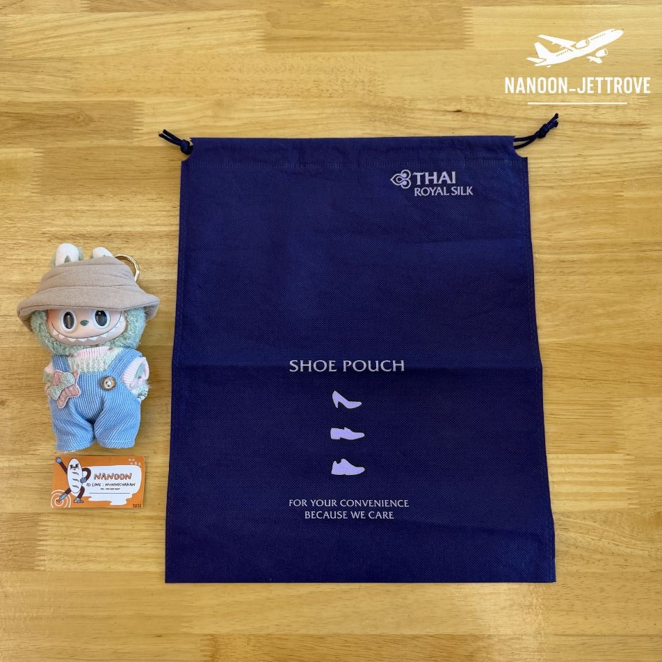 ✨NEW ถุงผ้าใส่รองเท้า Slipper | Thai Airways Slipper Bag | Travel Organizer  | Authentic