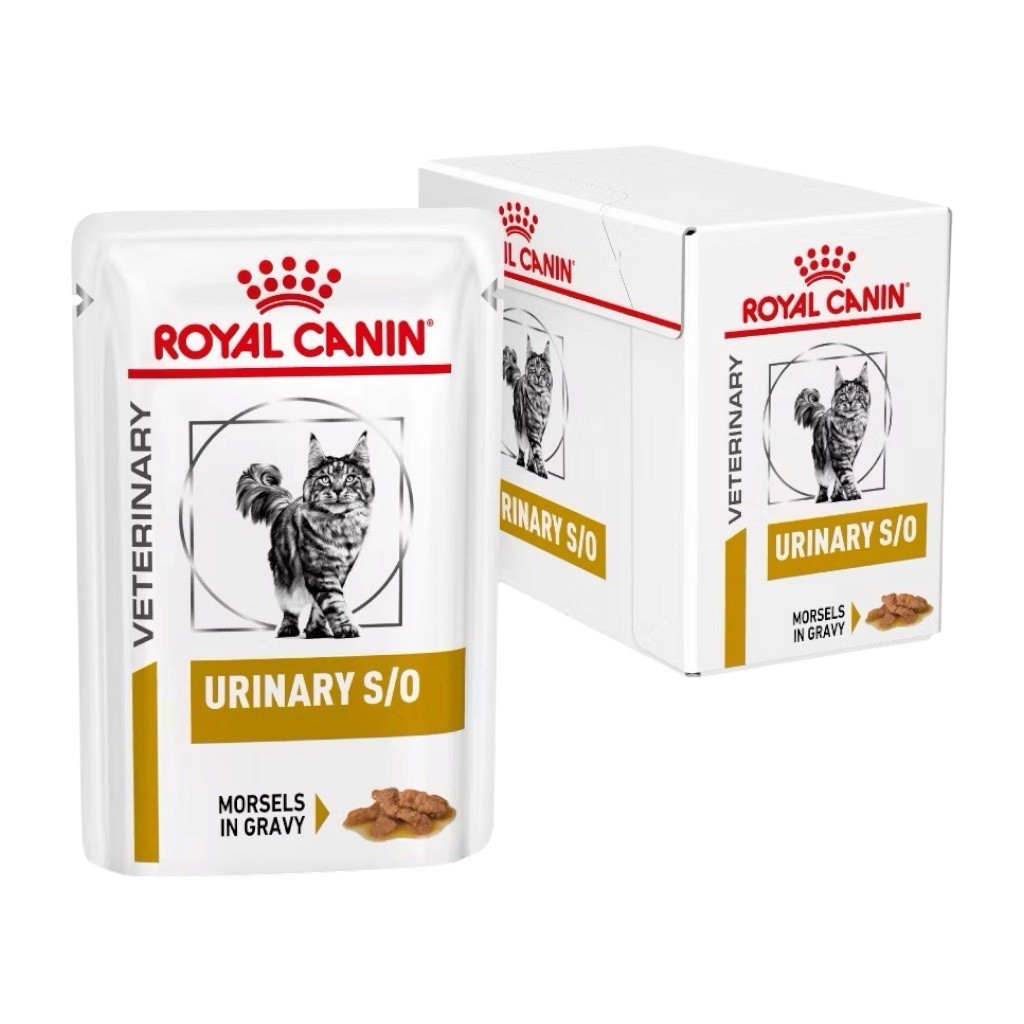 Royal Canin Urinary S/O Cat Pouch ขนาด85กรัม จำนวน 12 ซอง อาหารแมวโรคนิ่ว