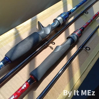 [ ของแท้ ] คันตีเหยื่อปลอม Ashino Challenger 2 ท่อน 6.6/7 ฟุต ของแท้ คันสปิน/คันเบท Line 8-17lb ด้ามยาง งานช่อน