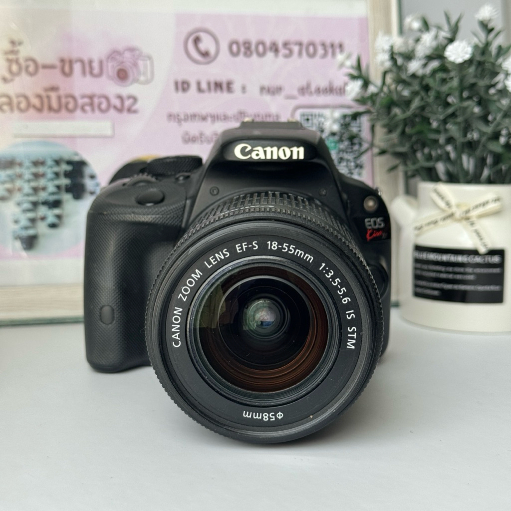 กล้องมือสองถูก Canon Eos  Kiss x7/100D ใช้งานปกติ แถมฟรีกระเป๋า เม็ม🔥