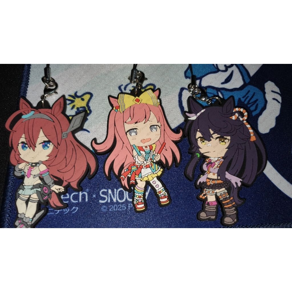 พวงกุญแจ สแตรปยาง Umamusume สาวม้า Mihono Bourbon, Agnes Digital, Narita Brian