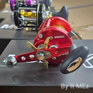 [ ของแท้ ] รอกเบท Weebass MOMO-X V.2 4+1BB เฟรมอลูมิเนียม CNC เฟืองทองเหลือง เบรก 9.5KG จุสายเยอะ