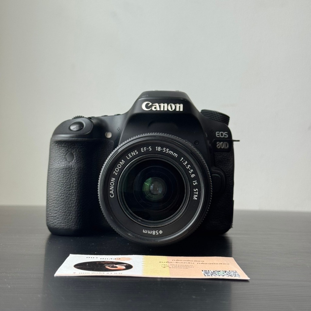 กล้องมือสองถูก CANON EOS 80D+เลนส์คิท EF-S18-55mm f/3.5-5.6 IS STM