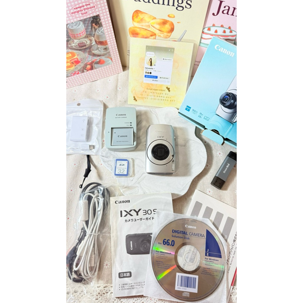 ตัวที่5📸canon ixy 30 s / ixus 300 hs 📸 silver full box📦