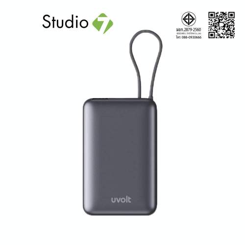 พาวเวอร์แบงค์ UVolt 10000 mAh Wireless Magnet UVP10W-02 Titanium Gray (CCC) by Studio7