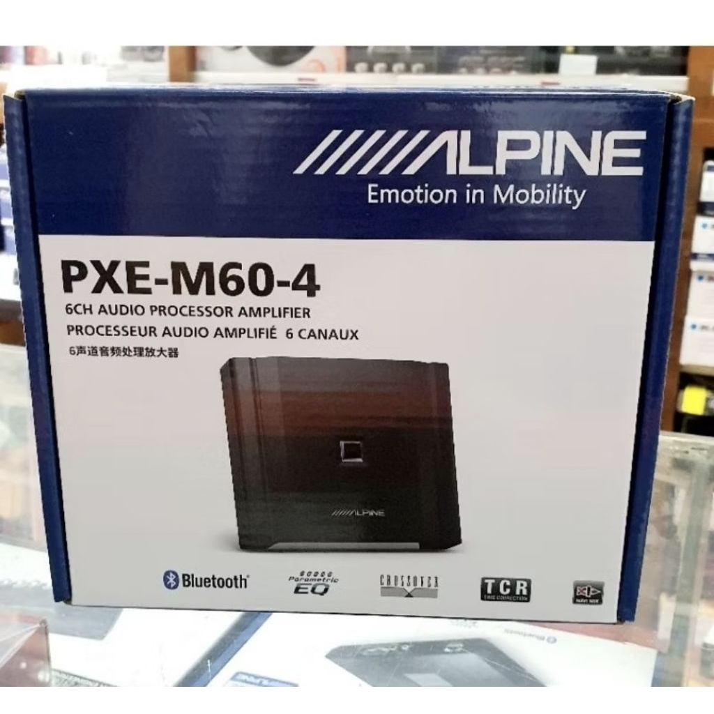 ของแท้ (DSP Amplifier) ALPINE PXE-M60-4 เครื่องปรับแต่งเสียงในรถยนต์  6 CHANNEL เชื่อมต่อ Bluetooth