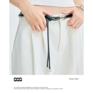 STUDIO UNKNOWN - SS26 SSS Rope Belt เข็มขัดหนังสามารถดีไซน์การผูกใส่ได้