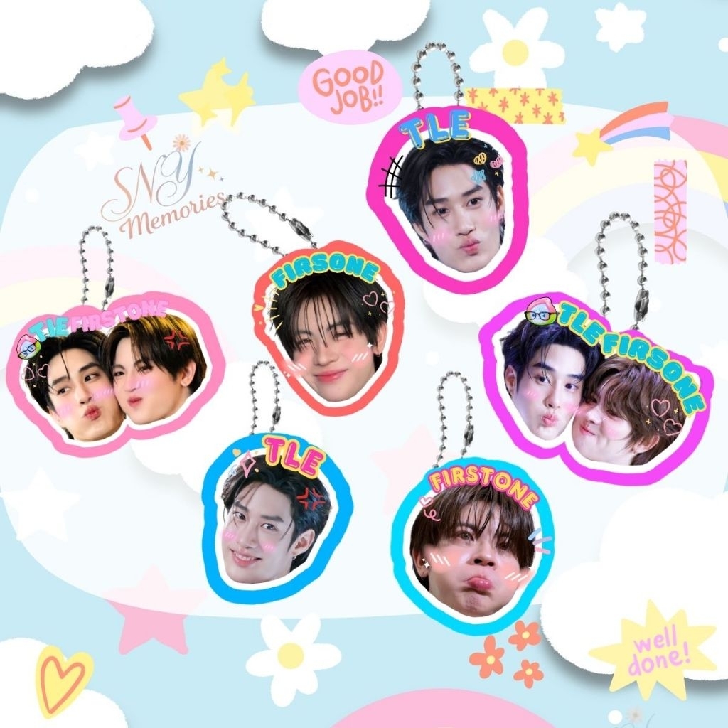 พวงกุญแจหัวโต กุญแจเคลือบ  Giveaway เก่งน้ำปิง  เก่ง  น้ำปิง    🦆🐰✨🫶