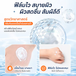ซื้อ1แถม1🔥 ครีมกันแดดหน้าสูตรแมตต์บางเบา SPF50 PA++++ กันแสง UVB UVA ยาวนาน ผิวขาวกระจ่างใส ปกป้องผิวทุกวัน