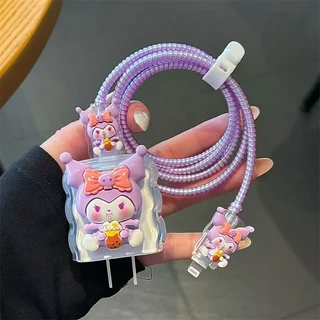 เคสหัวชารจ์ ที่กันสายหัก ตัวล็อคสาย 18w 20w ชุด5ชิ้น สินค้าพร้อมส่งจากไทยนะคะ ลายใหม่🚗🚗