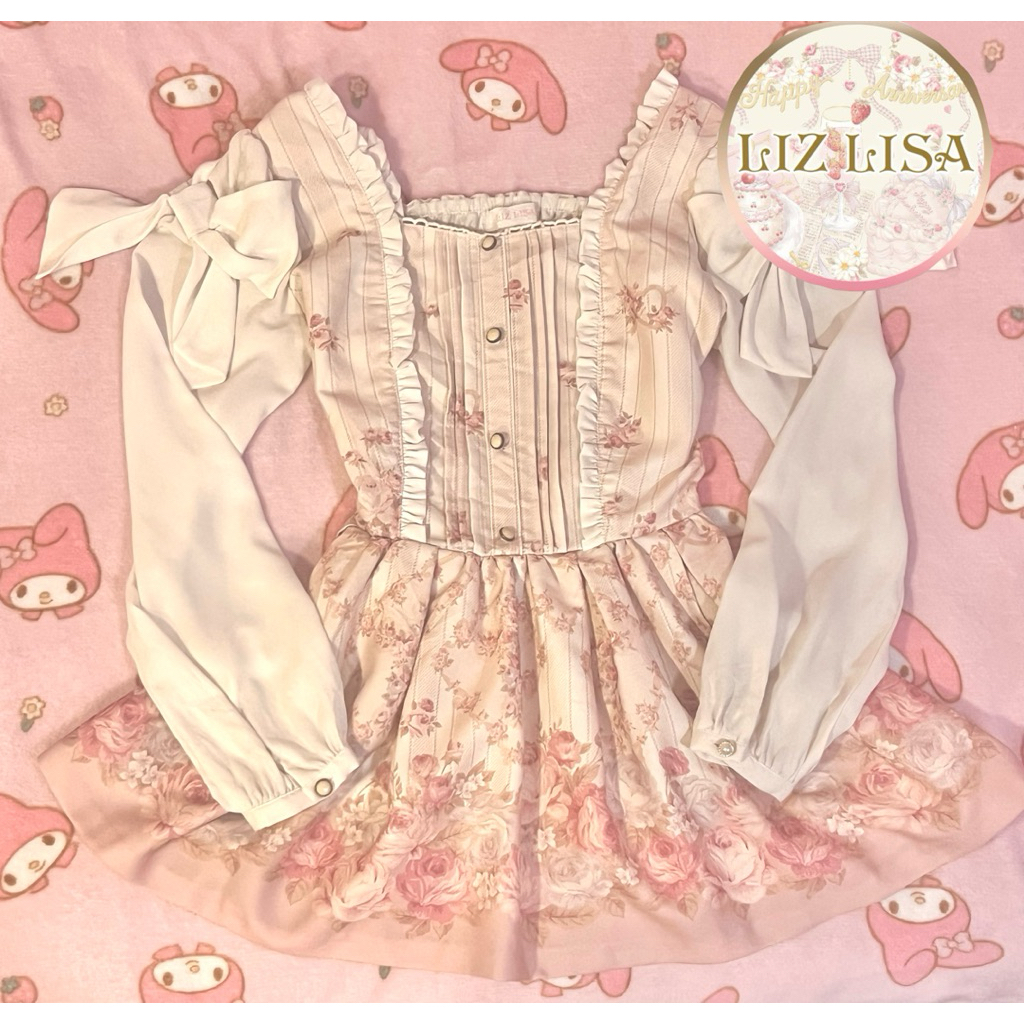 🇯🇵 Liz Lisa Floral Top Dress Himekaji Style Y2K Vintage