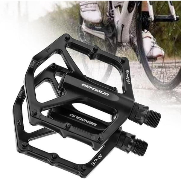 บันไดจักรยาน BENGGUO BG-4205 Alloy Pedal  เบา แข็งแรง เกาะเท้าดี ปั่นมั่นใจทุกสภาพถนน
