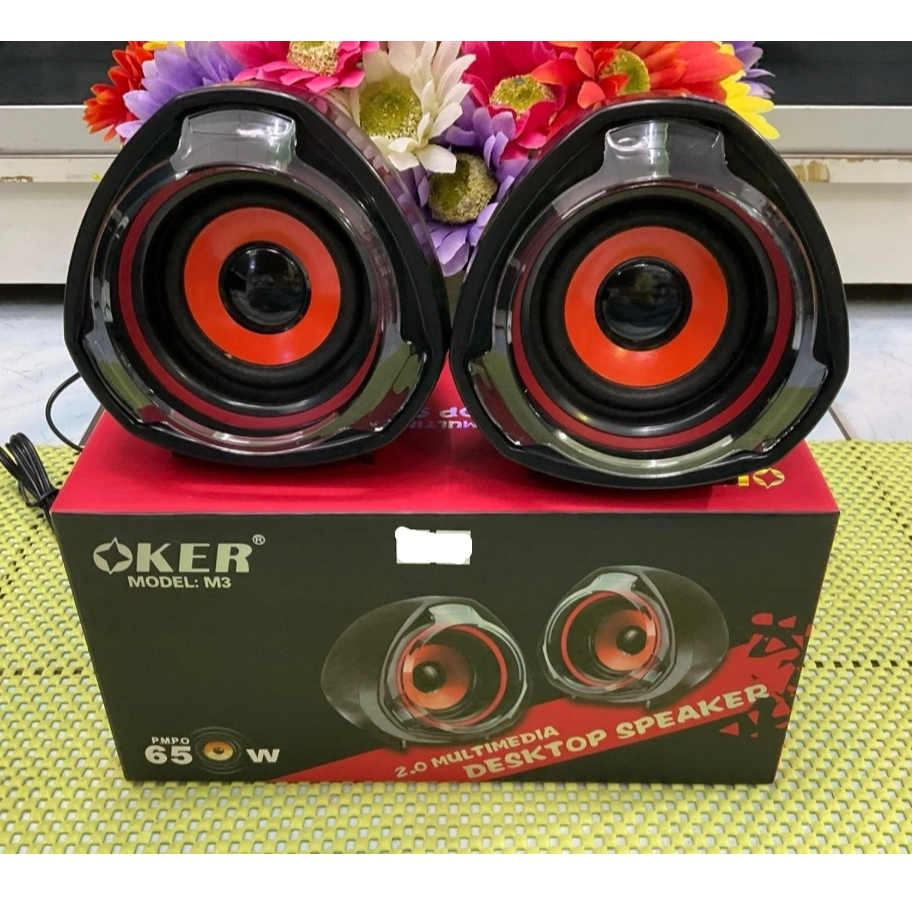 OKER ลำโพงคอม M3 Speaker USB/650W - Black