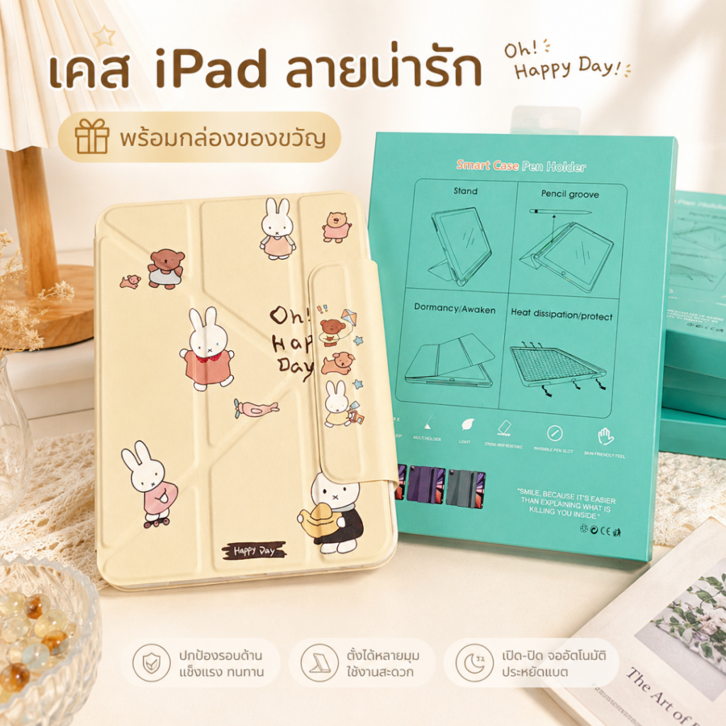 ปกป้องไอแพดสุดน่ารักด้วยเคส MIFEY จาก 3+Y Shape!เคสไอแพ for gen7/8/9/10/11A16 Air3/4/5/6/7 Mini7/6 Pro11 2018-2022