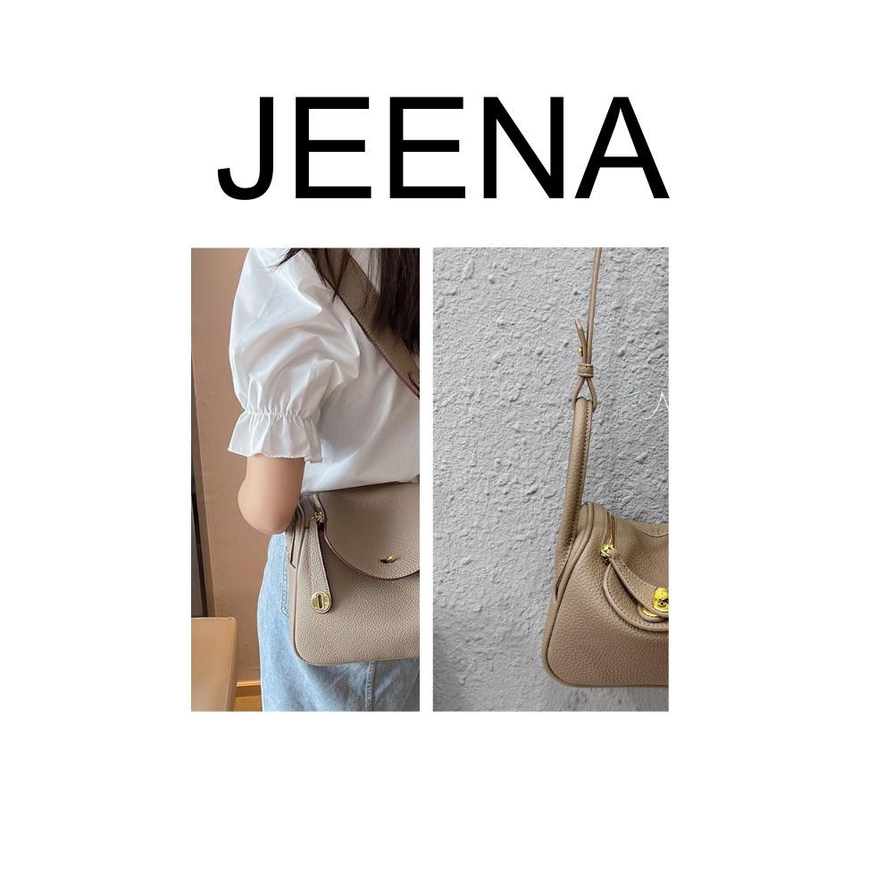 JEENA  Soft 22 cm PU Premium Togo กระเป๋าถือผู้หญิง กระเป๋าสะพายข้าง กระเป๋าหนังแท้แฟชั่น