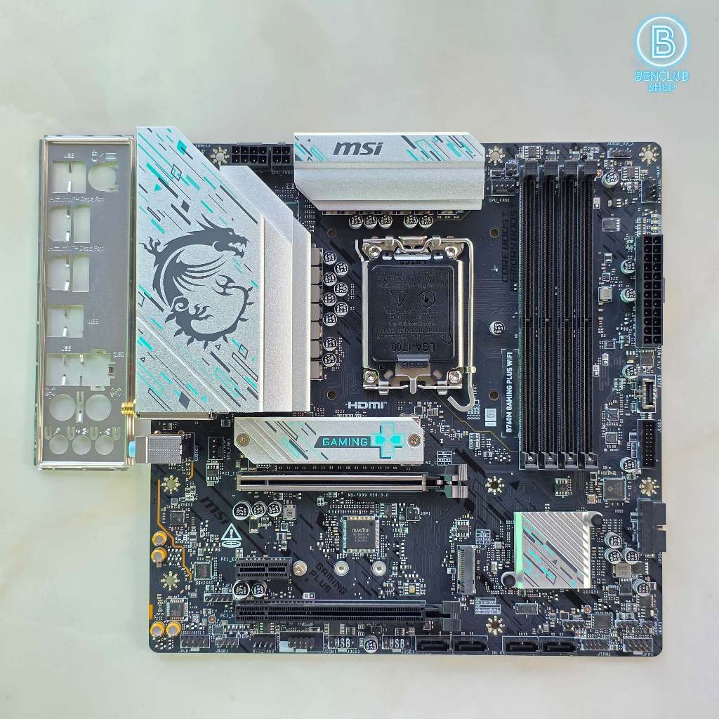 MB MSI B760M GAMING PLUS WIFI DDR5 LGA1700(ใส่เจน12-14) อุปกรณ์ครบกล่อง ประกัน 05/28 สินค้ามือสอง