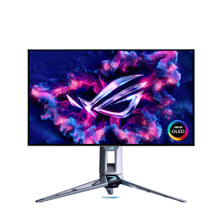 ASUS ROG SWIFT OLED Gaming Monitor PG27AQWP-W - 26.5"/2K/OLED/Dual mode 2K 540HzHD 720Hz/0.02ms/Free